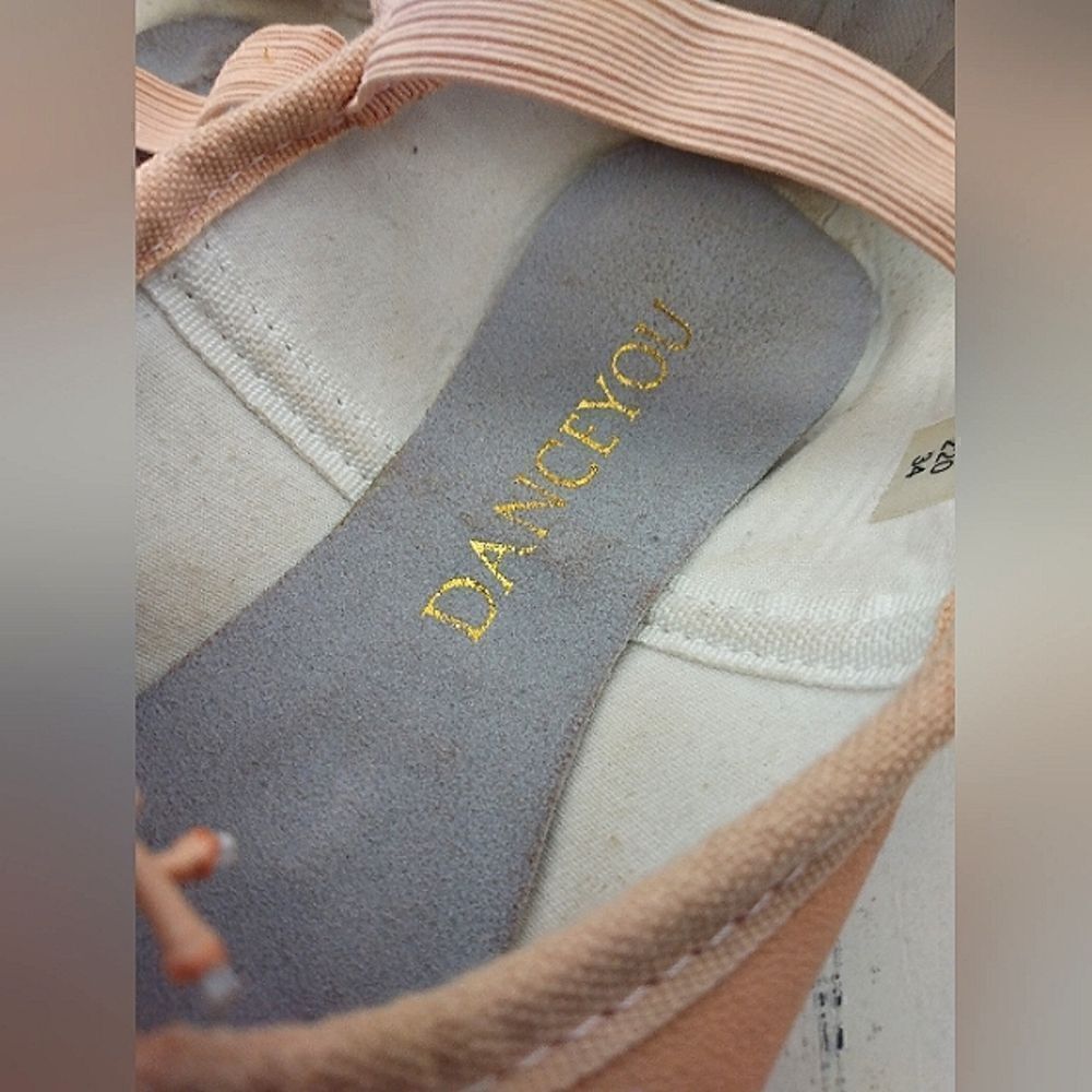 Danceyou Girls Pink Ballet Shoes Kids - Picture 15 of 16